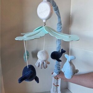 The Peanutshell Baby Musical Crib Mobile - Sealife Whale Octopus Sea Animal